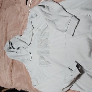 Pink by Victoria's secret sweatshirt Light gray size XL